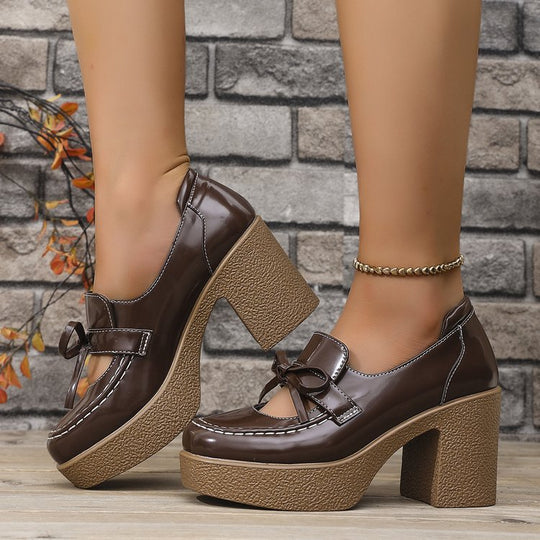 Damen elegante Clogs mit hohem Absatz EB