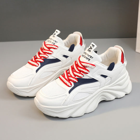 Damen Sportliche Chunky Sneakers mit atmungsaktivem Obermaterial und dämpfendem Sohlenprofil EB