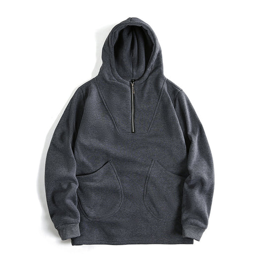 Herren Kapuzenpullover mit innovativem Reißverschluss und komfortabler Passform EB