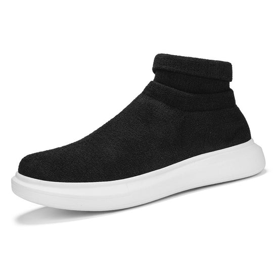 Damen High-Top Stricksneaker mit elastischem Schaft EB