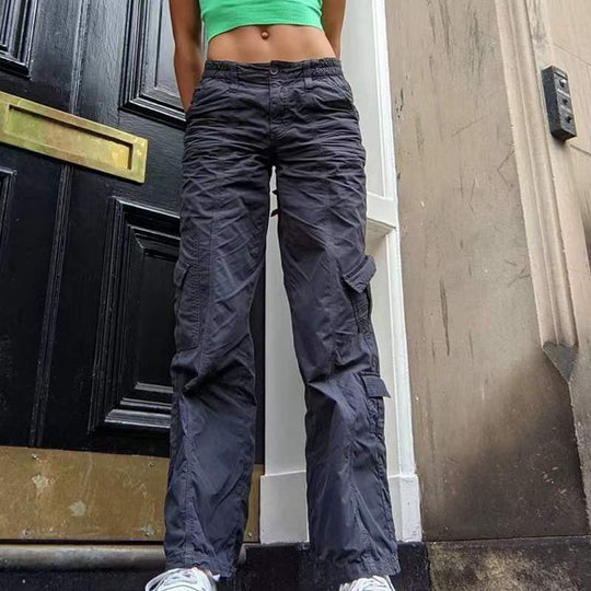 Damen Cargo-Hose mit weitem Schnitt und praktischen Seitentaschen EB