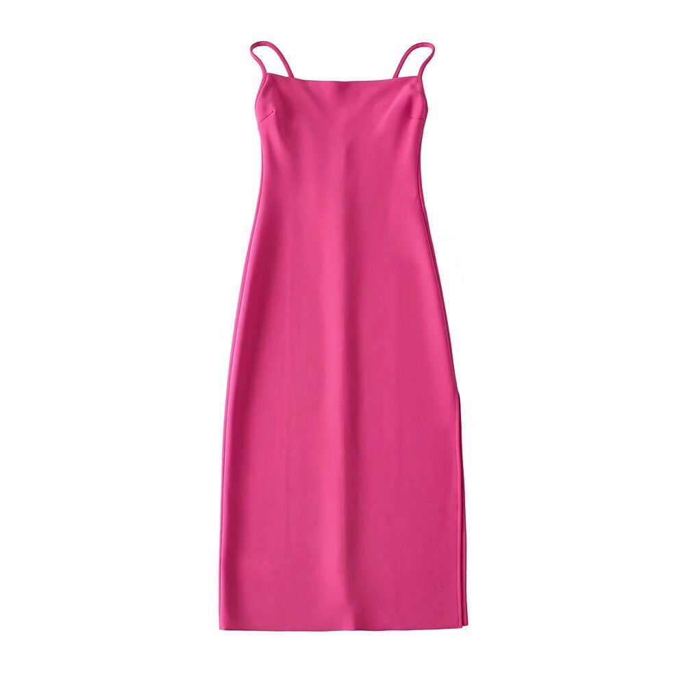 Damen langes Abendkleid mit elegantem Schlitz EB