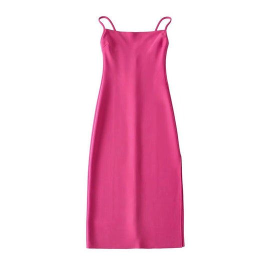 Damen langes Abendkleid mit elegantem Schlitz EB