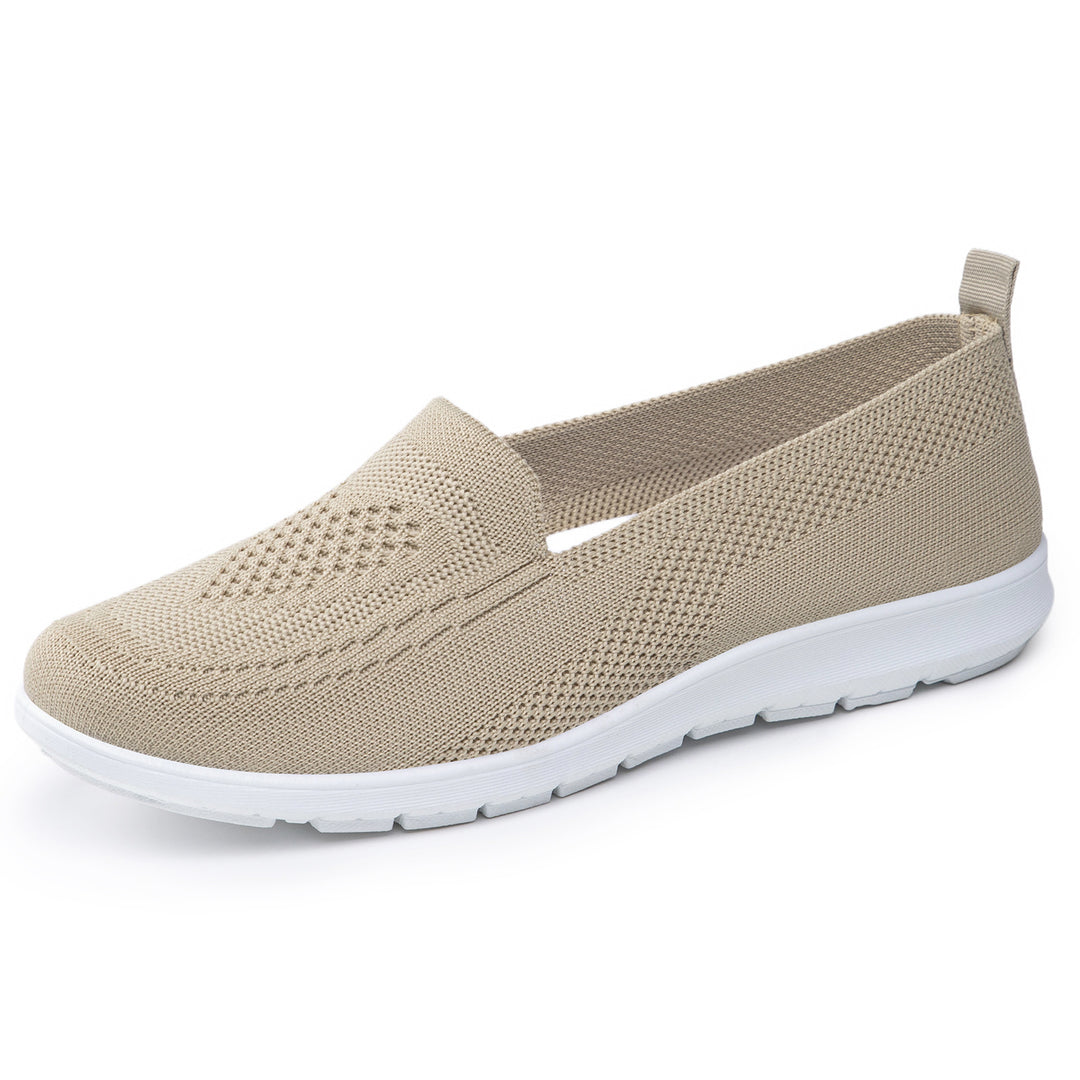 Damen Atmungsaktive Strick-Slipper EB