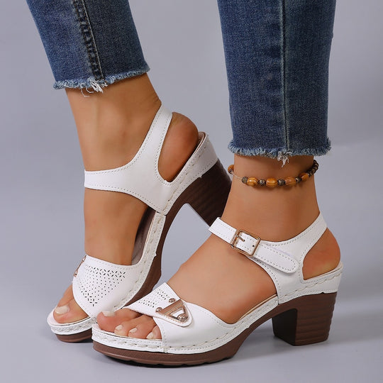 Damen Komfortable und modische Absatzsandalen EB
