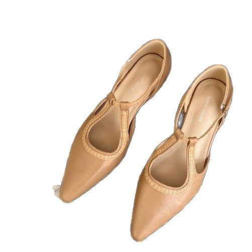 Damen elegante Slingback-Pumps aus hochwertigem Leder mit modischem Design EB