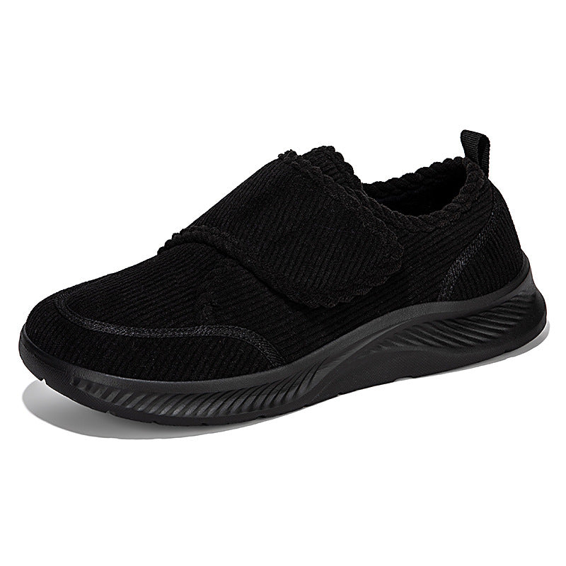 Damen Bequeme Slip-On Sneakers mit elastischem Klettverschluss EB