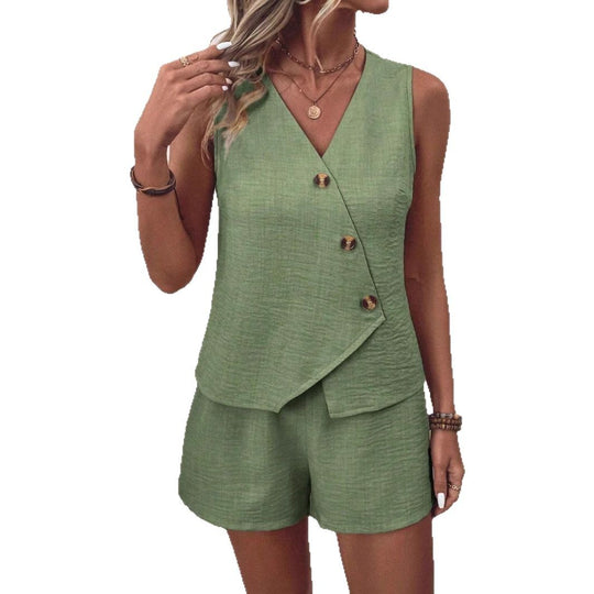 Damen sommerliches Zweiteiler-Outfit EB