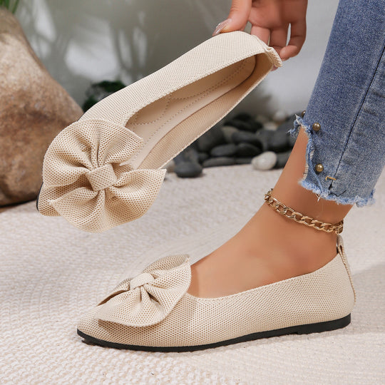 Damen Ballerinas mit dekorativem Schleifen-Design EB