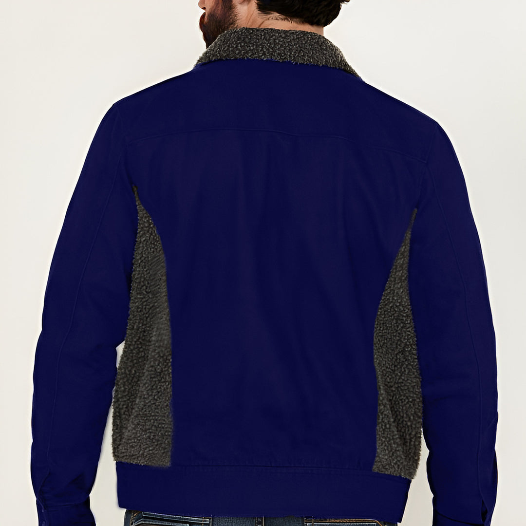 Herren vielseitige und stylische Outdoor-Jacke mit Teddyfell-Elementen EB