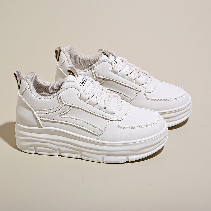 Damen Komfortable Plateau-Sneakers mit atmungsaktivem Obermaterial EB