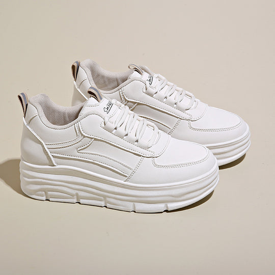 Damen Komfortable Plateau-Sneakers mit atmungsaktivem Obermaterial EB