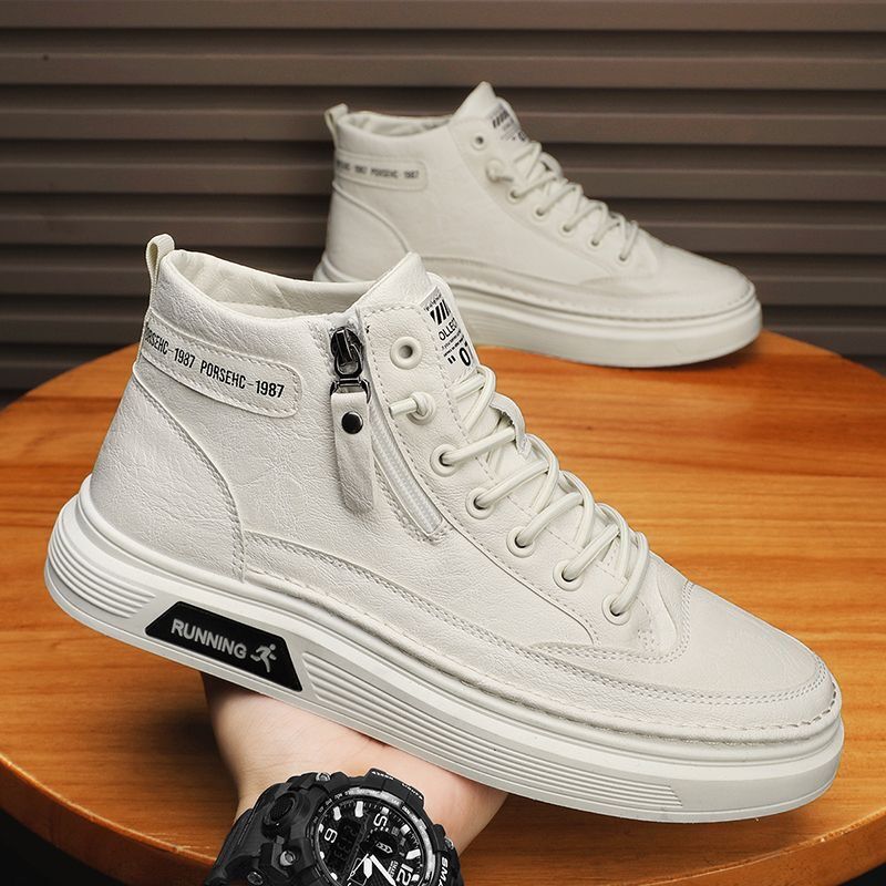 Damen Modische High-Top Sneakers mit einzigartigem Design und robustem Profil EB