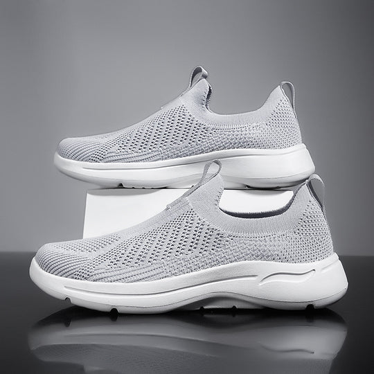 Damen Atmungsaktive Strick-Sneaker mit elastischem Schaft und rutschfester Sohle EB