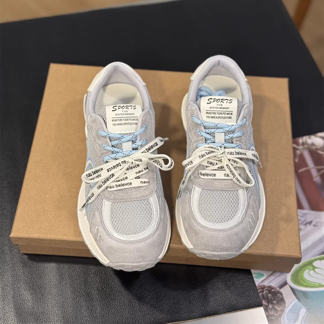 Damen Sportliche Sneakers mit atmungsaktiver Mesh-Oberfläche und bequemer Dämpfung EB