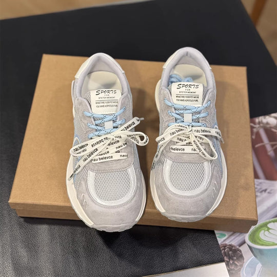 Damen Sportliche Sneakers mit atmungsaktiver Mesh-Oberfläche und bequemer Dämpfung EB