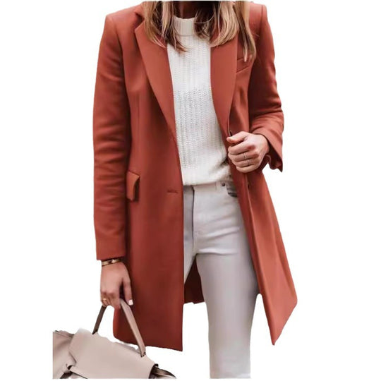 Damen eleganter taillierter Übergangsblazer EB