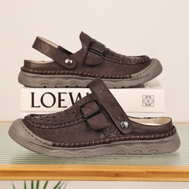 Damen Komfortable Clogs mit verstellbarem Riemen und atmungsaktiver Obermaterialstruktur EB