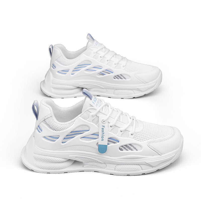 Damen Sportliche Leichtgewicht Sneakers mit atmungsaktivem Mesh-Obermaterial und dämpfender Sohle EB