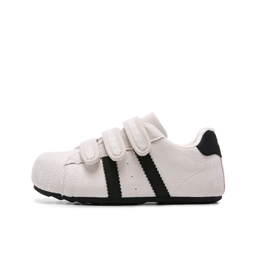 Damen bequeme Klettverschluss-Sneaker aus hochwertigem Wildleder EB