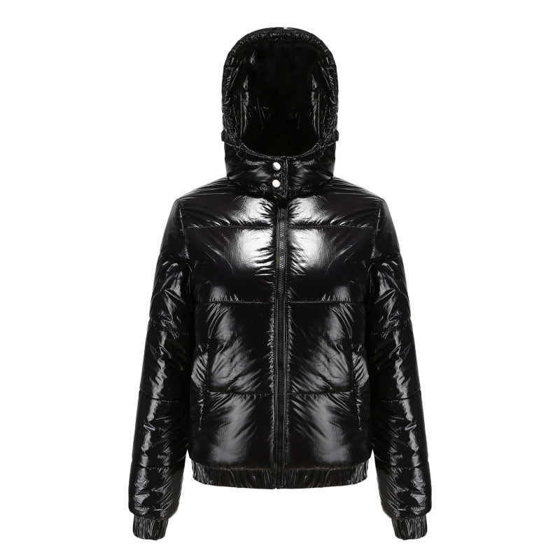 Damen glänzende Winterjacke EB