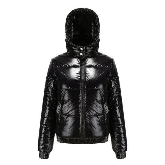 Damen glänzende Winterjacke EB