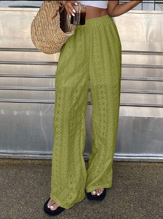 Damen Weitfallende Haremshose mit strukturiertem Design EB
