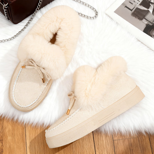Damen Elegante und bequeme Sneaker mit kuscheligem Innenfutter EB
