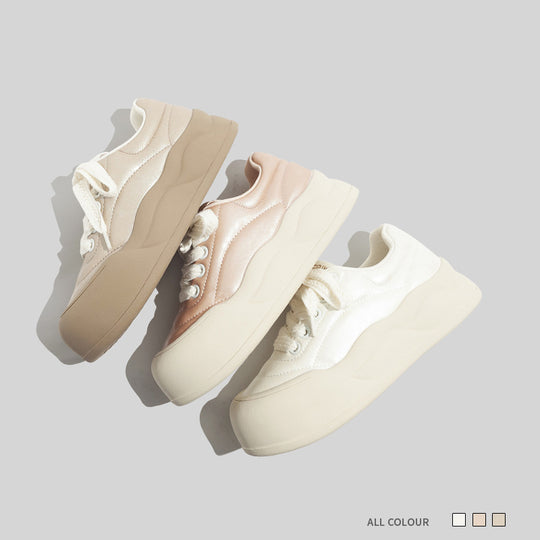 Damen Trendige Sneaker mit komfortabler Sohle und modischer Obermaterialkombination EB