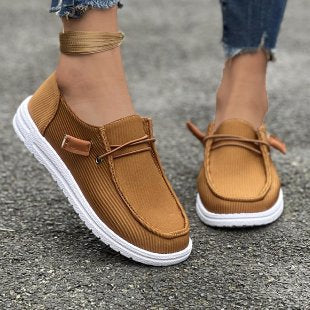 Damen Bequeme Slip-On Schuhe EB