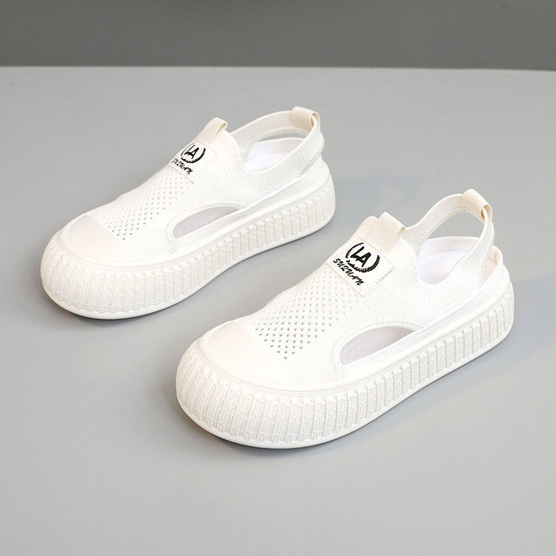 Damen Atmungsaktive Sommer-Slipper mit elastischem Einstieg und rutschfester Sohle EB