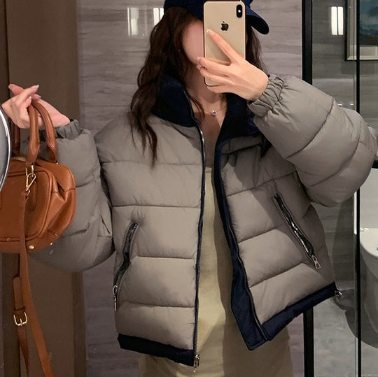 Damen Kurze, wattierte Freizeitjacke mit seitlichen Reißverschlusstaschen EB