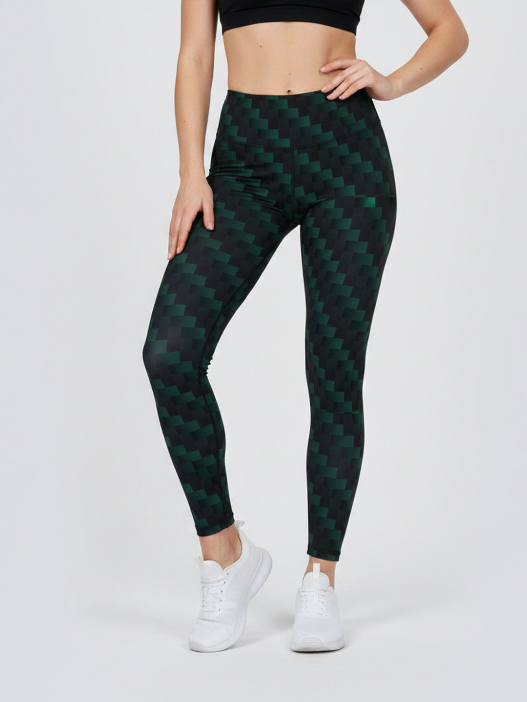 Damen Sportlegging mit stilvollem grafischen Design EB