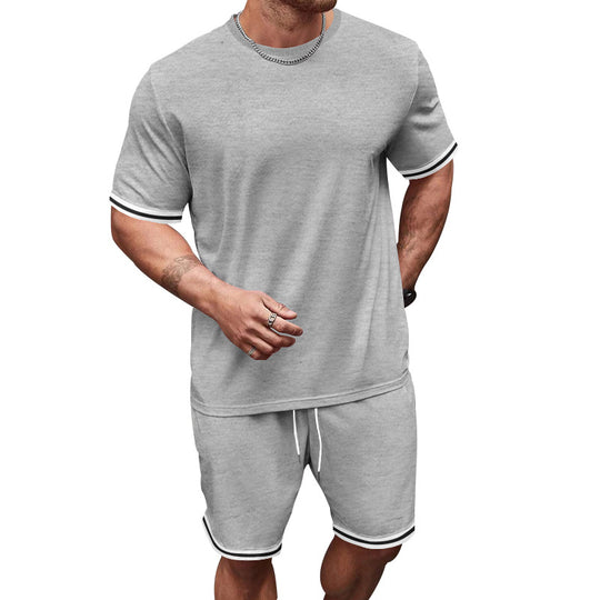 Herren Sportliches Freizeit-Set mit kontrastierenden Details EB
