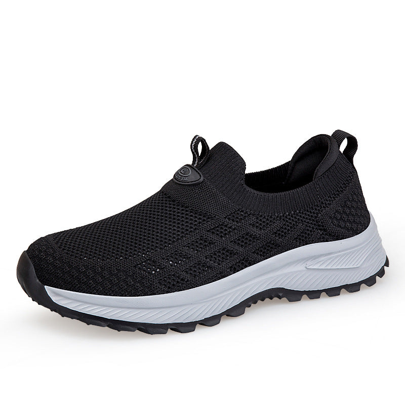 Damen Bequeme Slip-On Lauf-Sneaker mit atmungsaktivem Obermaterial EB