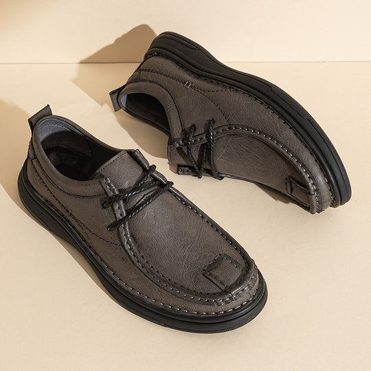 Herren Modische Schnürschuhe aus hochwertigem Kunstleder EB