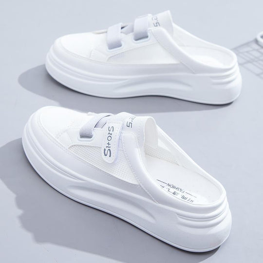 Damen Slip-On Sneakers mit atmungsaktiver Netzstruktur und gepolsterter Sohle EB