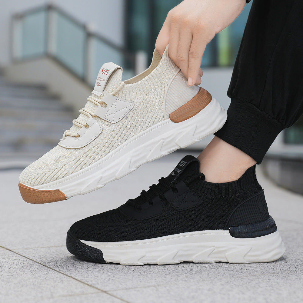 Damen Sportliche High-Performance Sneakers mit atmungsaktivem Strick-Obermaterial EB