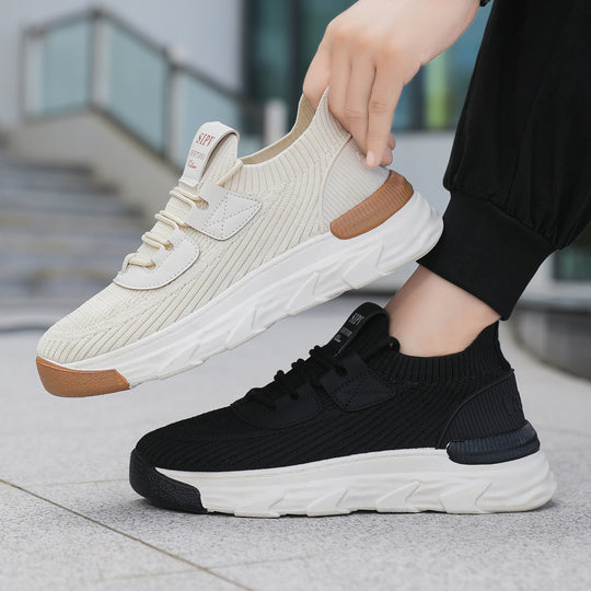 Damen Sportliche High-Performance Sneakers mit atmungsaktivem Strick-Obermaterial EB
