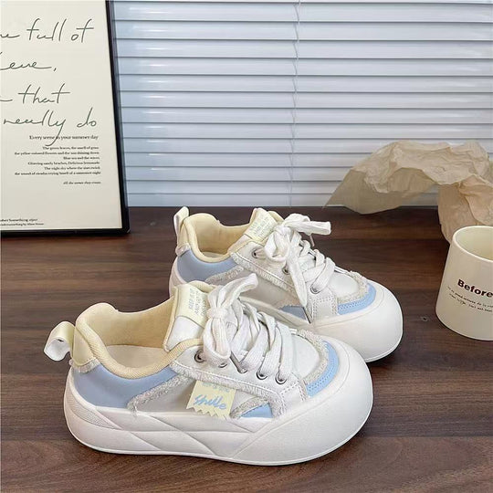 Damen Modische Sneakers mit voluminösem Sohlenprofil und atmungsaktiver Oberflächenstruktur EB