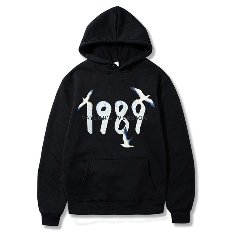 Damen Kapuzenpullover mit kreativem Vogelmotiv und hochwertiger Baumwolle EB