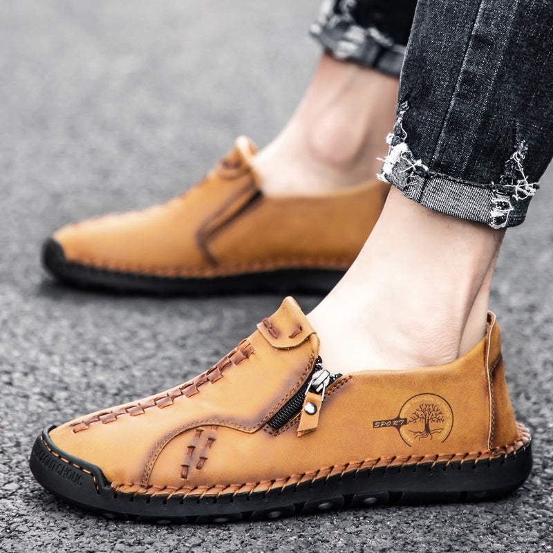Herren lässige Leder Slipper EB