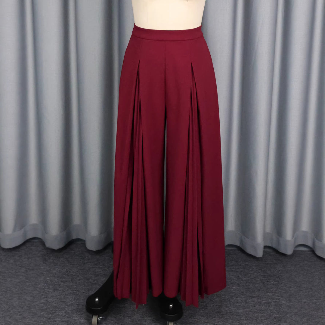 Damen Plisseehose mit hohem Bund und elegantem Faltenwurf EB
