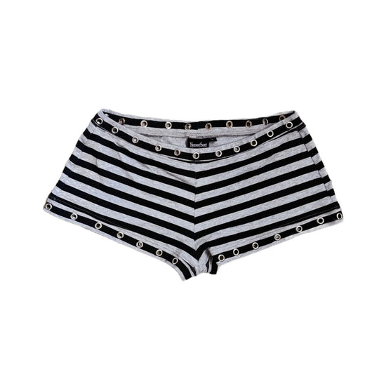 Damen Hipster Shorts mit modischem Streifenmuster EB