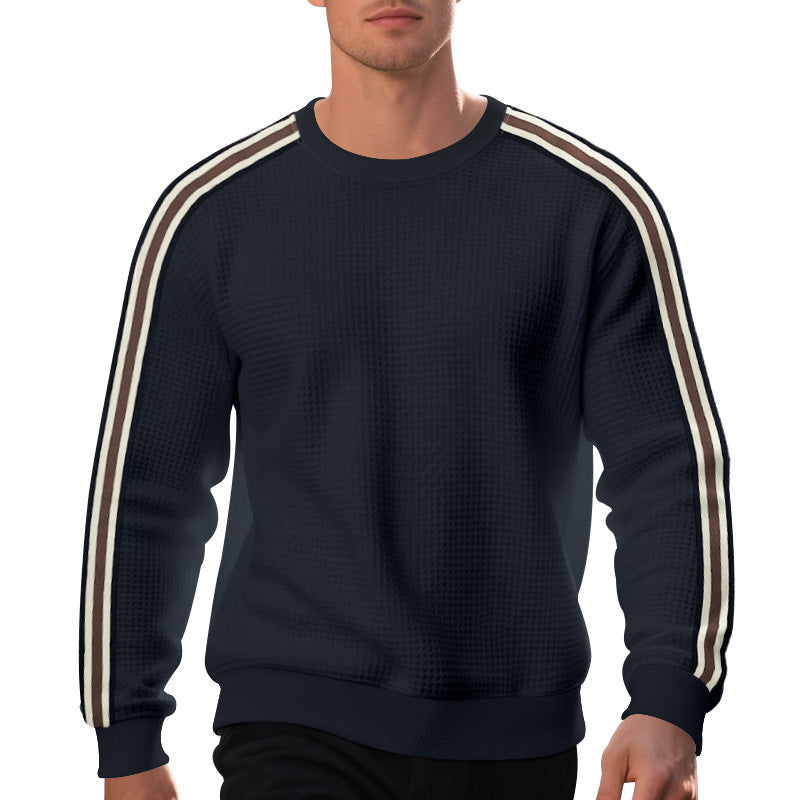 Herren Komfortables Sweatshirt mit strukturiertem Design und modischen Streifendetails EB