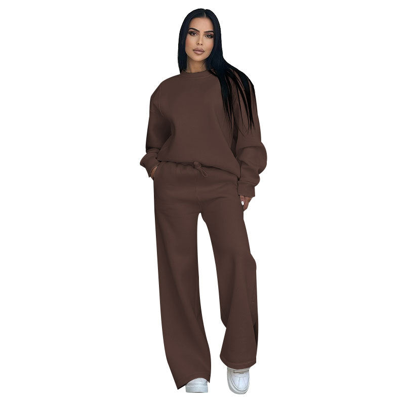 Damen Sportliches Sweatshirt und Hosen Set EB