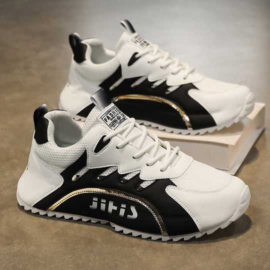 Damen Sportliche Sneakers mit atmungsaktiver Mesh-Oberfläche und gepolsterter Sohle EB