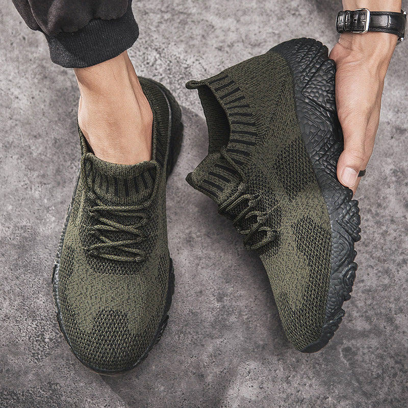 Unisex nan urbaner Strick-Schlupfsneaker mit sockenhaftem Schaft und markanter Profilsohle EB