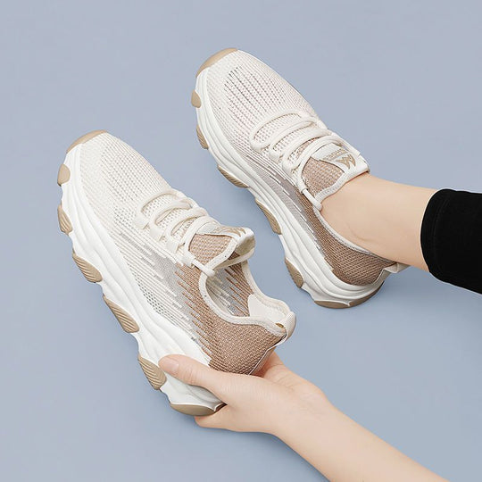 Damen Sportliche Flex-Sneakers mit atmungsaktivem Obermaterial und dämpfender Sohle EB