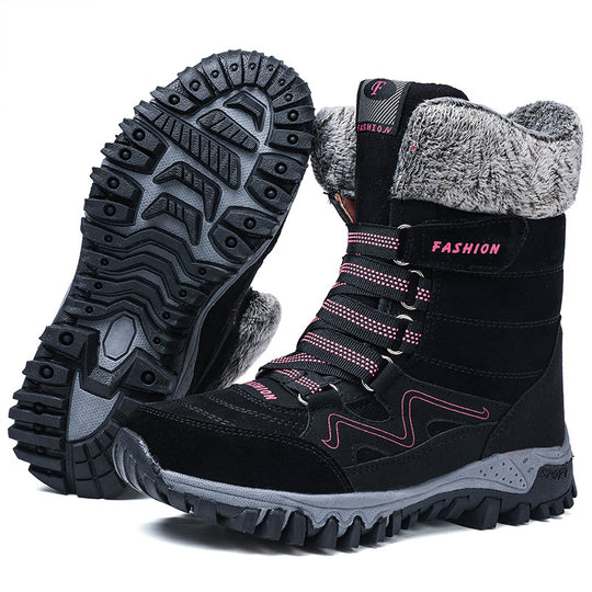 Damen Winterboots mit dicker isolierender Fütterung und rutschfester Sohle EB